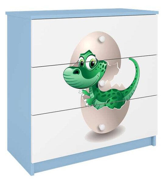 Babydreams kék kis dínó komód