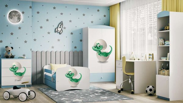 Babydreams kék kis dínó komód