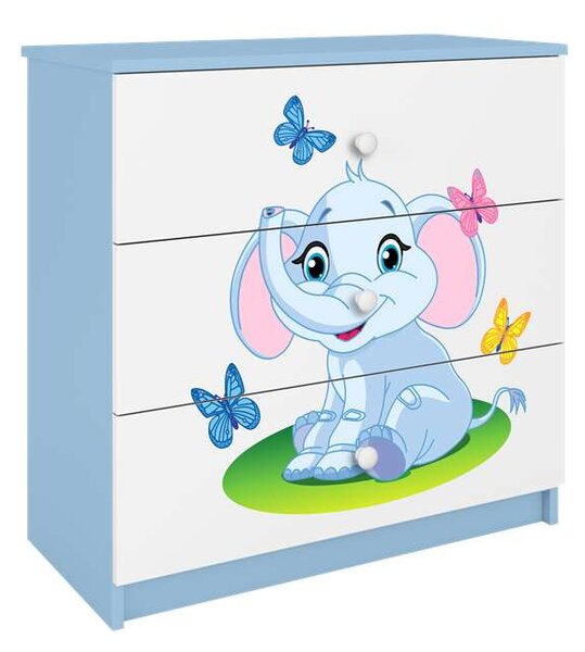 Babydreams kék elefánt komód