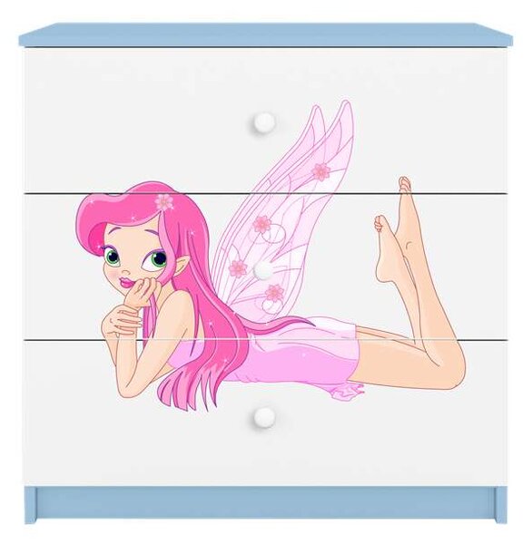 Babydreams kék tündéri komód szárnyakkal