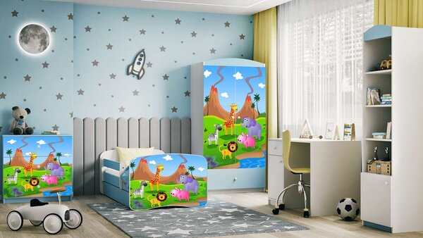 Babydreams kék szafari komód