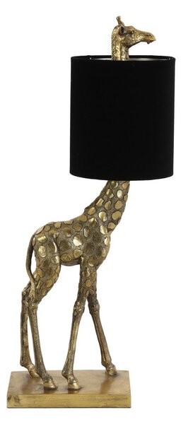 Fekete-bronzszínű asztali lámpa (magasság 61 cm) Giraffe – Light & Living