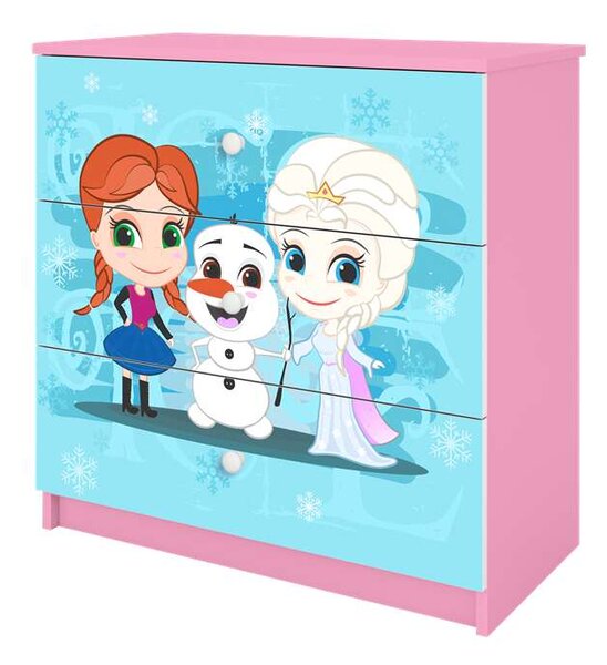 Babydreams rózsaszín Frozen komód