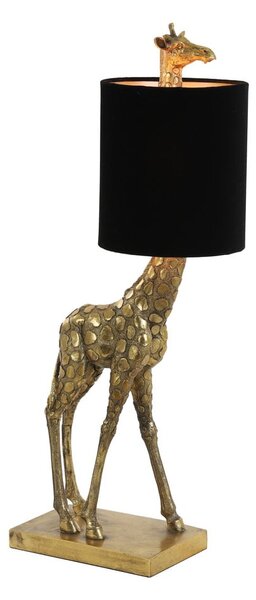 Fekete-bronzszínű asztali lámpa (magasság 61 cm) Giraffe – Light & Living