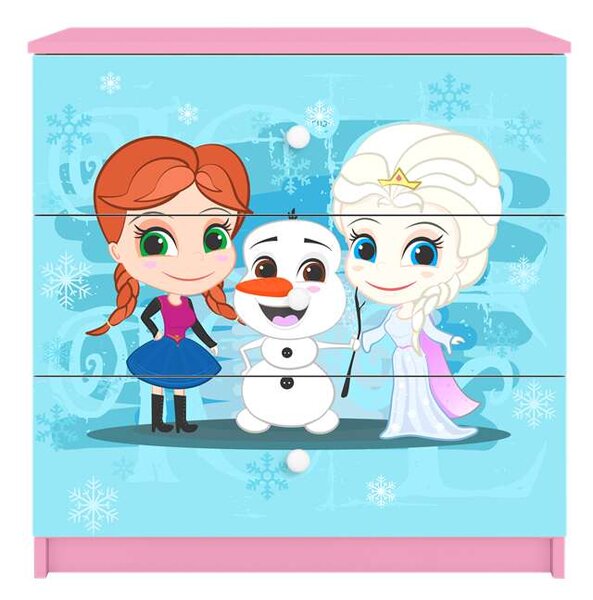 Babydreams rózsaszín Frozen komód