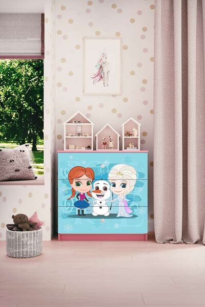 Babydreams rózsaszín Frozen komód