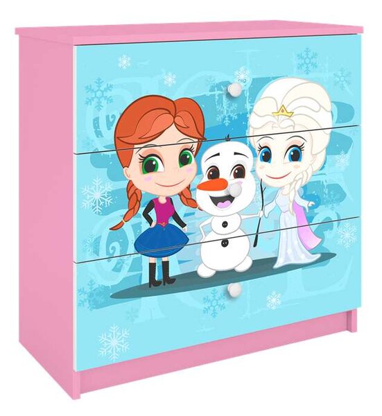 Babydreams rózsaszín Frozen komód