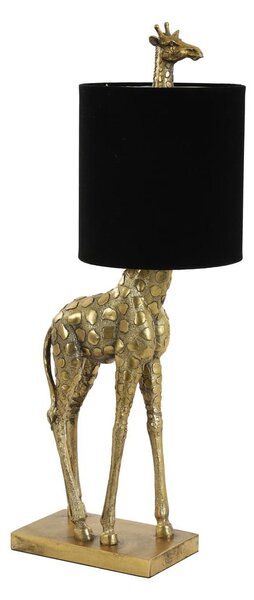 Fekete-bronzszínű asztali lámpa (magasság 61 cm) Giraffe – Light & Living