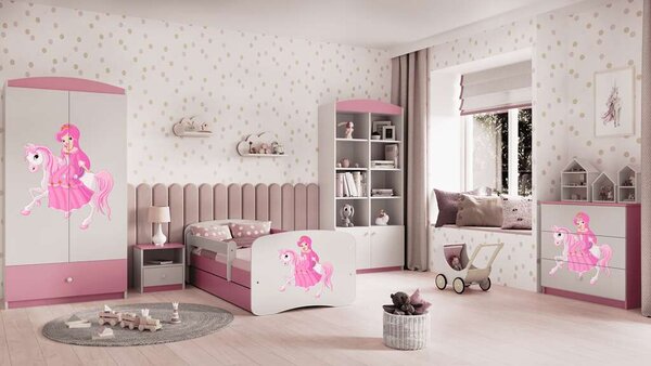 Babydreams komód, rózsaszín hercegnő lovon