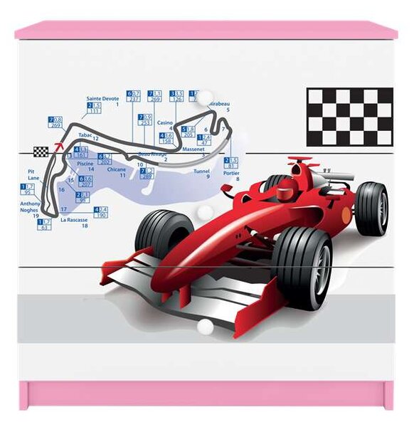Babydreams komód, rózsaszín formula
