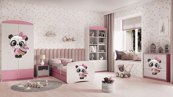 Babydreams rózsaszín panda komód