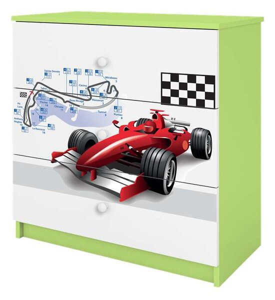 Babydreams komód, zöld formula