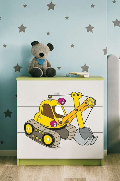Babydreams zöld kotró komód