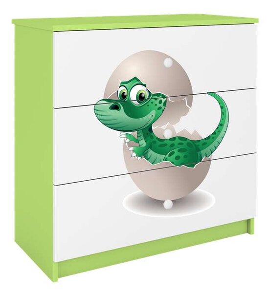 Babydreams zöld kis dínó komód