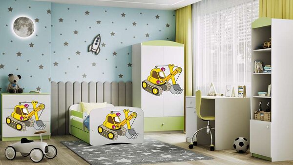 Babydreams zöld kotró komód