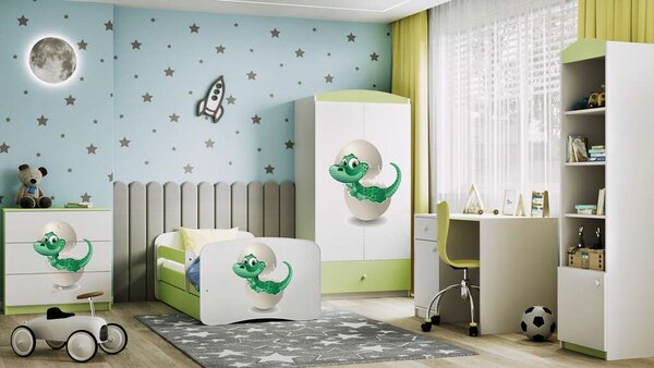 Babydreams zöld kis dínó komód