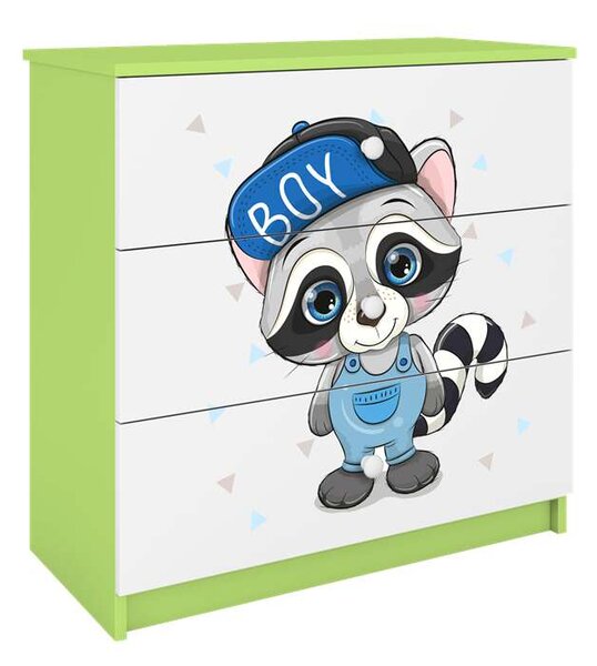 Babydreams zöld mosómedve komód