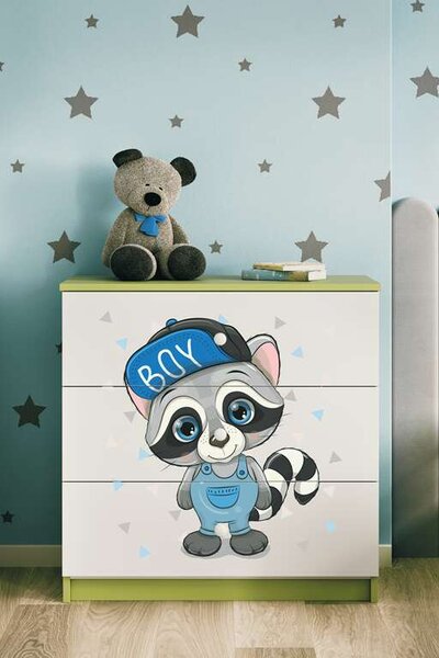 Babydreams zöld mosómedve komód