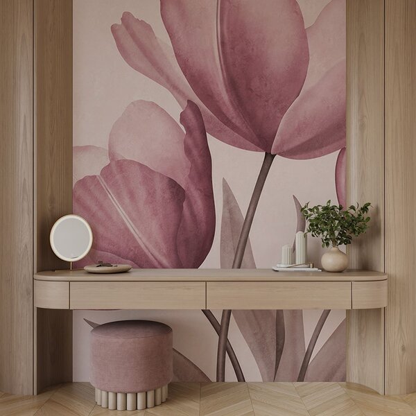 Fotótapéta Elegáns tulipánok lágy pasztell árnyalatokban, Virágos fotótapéta, Népszerű fotótapéta, t00762v2 - Tapeko.hu