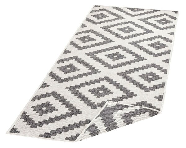 Malta szürke kültéri szőnyeg, 80 x 250 cm - NORTHRUGS