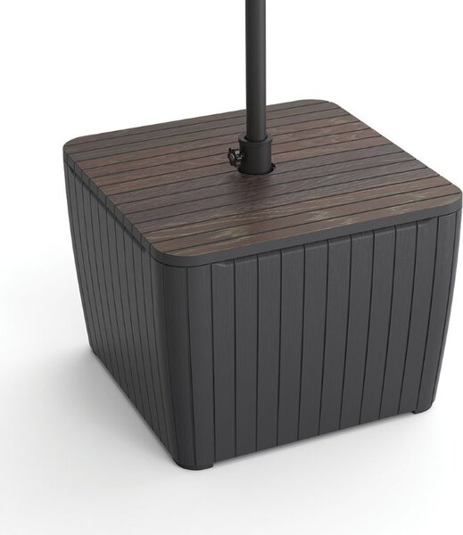 Keter Luzon Deco walnut / grafit kerti asztal