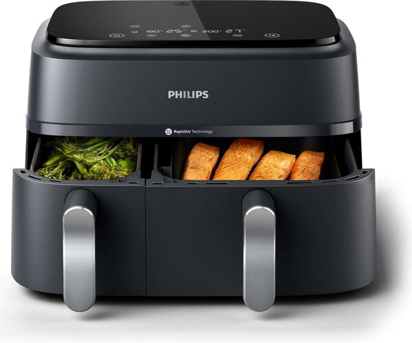 Philips Dual Basket Forrólevegős Fritőz - 9 liter