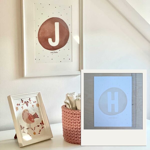 OUTLET - Névre szóló egyedi falikép (30*40 cm) - Hanna