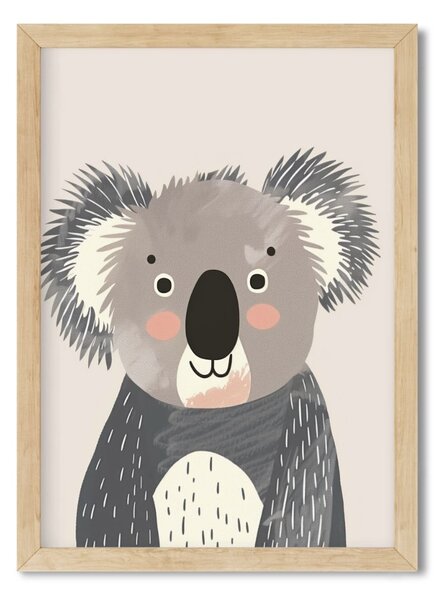 Falikép gyerekszobába - Vidám koala A4 (21x30 cm)