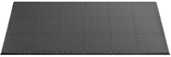 Monzana® Padlóvédő alátét szett 18 db - fekete