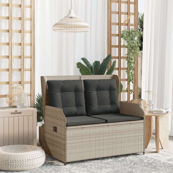 VidaXL Kert Pad - Dönthető - Polyrattan - 110cm