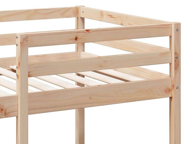 VidaXL tömör fenyő galériaágy-keret matrac nélkül 75 x 190 cm