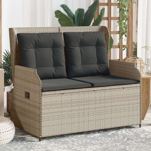 VidaXL Kert Pad - Dönthető - Polyrattan - 110cm