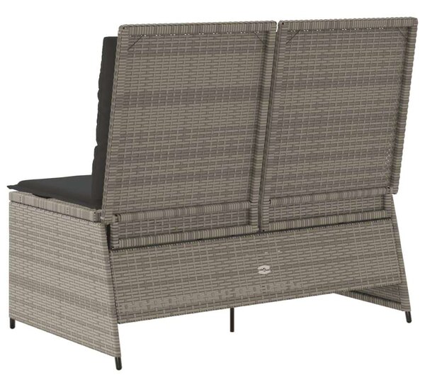 VidaXL Polyrattan Kerti Pad - Dönthető - 108cm