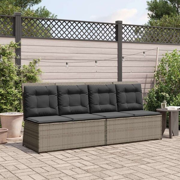 VidaXL Polyrattan Kerti Pad - Dönthető - 108cm