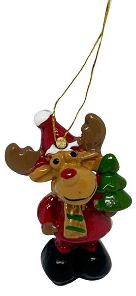 Rénszarvas figurák akasztóval 4 db