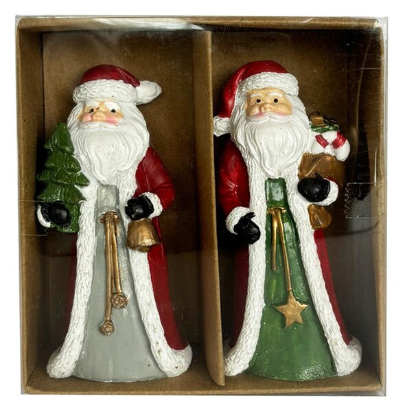 Mikulás poly figura 2 féle 10 cm