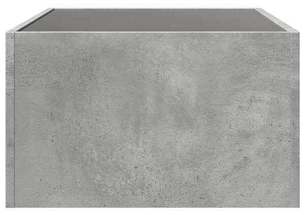 VidaXL LED-es Dohányzóasztal - Végtelen Tükör - 70x50x30 cm