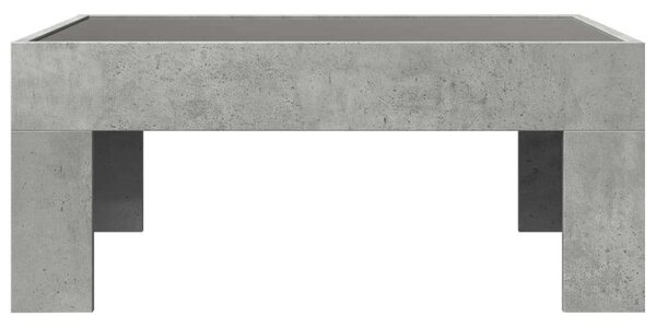 VidaXL LED-es Dohányzóasztal - Végtelen Tükör - 70x50x30 cm