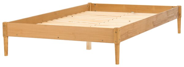 Fejtámla nélküli ágy Fenyő VEYRAC 140 x 200 cm Világosbarna