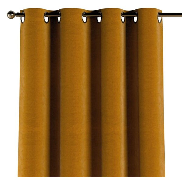 Narancssárga függöny 260x130 cm Posh Velvet - Yellow Tipi