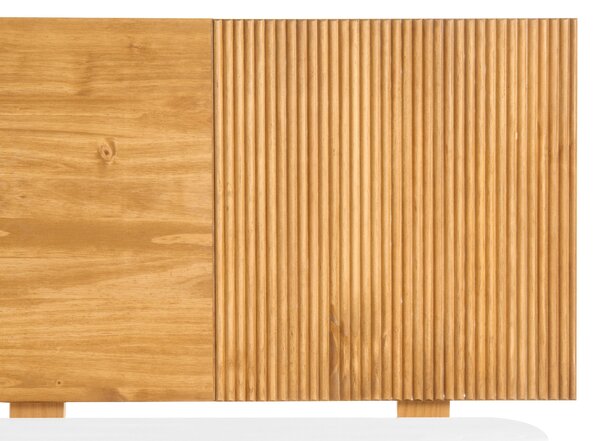 Ágy Fenyő FLAVIGNAC 120 x 200 cm Világosbarna