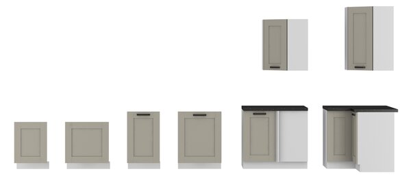 Felső konyhaszekrény Lucid 60 G 90 1F (claygrey + fehér)