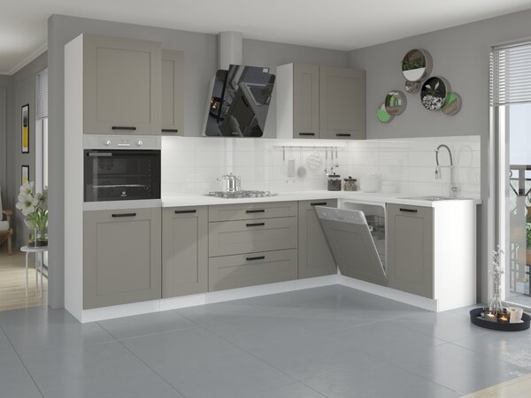 Felső konyhaszekrény Lucid 60 G 90 1F (claygrey + fehér)
