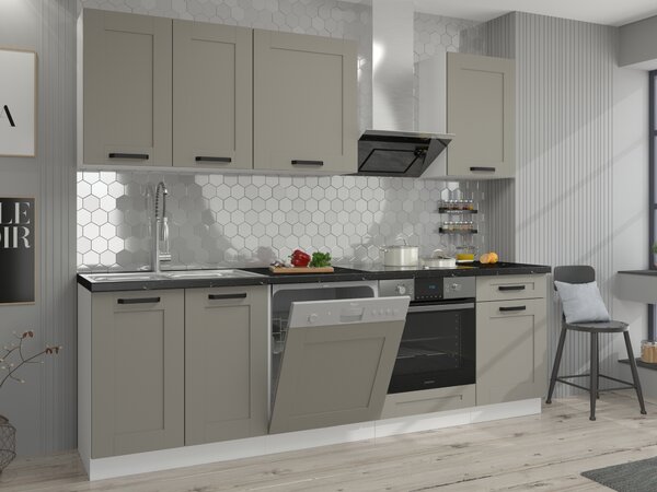 Felső konyhaszekrény Lucid 60 G 90 1F (claygrey + fehér)
