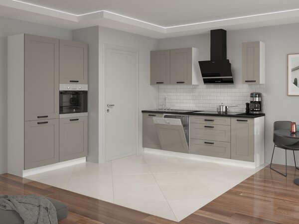 Felső konyhaszekrény Lucid 60 G 90 1F (claygrey + fehér)
