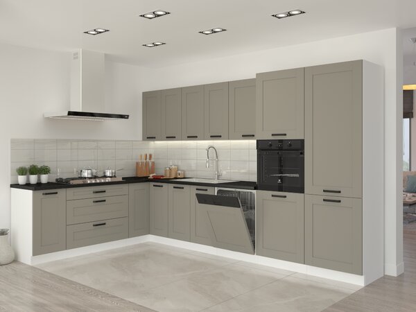 Felső konyhaszekrény Lucid 60 G 90 1F (claygrey + fehér)