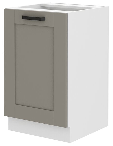 Alsó konyhaszekrény a mosogató alá Lucid 50 ZL 1F BB (claygrey + fehér)