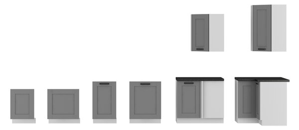 Felső konyhaszekrény Lucid 60 G 90 1F (dustgrey + fehér)