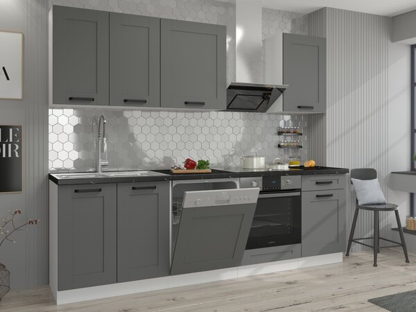 Felső konyhaszekrény Lucid 60 G 90 1F (dustgrey + fehér)