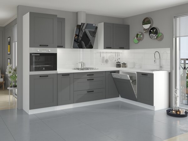 Felső konyhaszekrény Lucid 60 G 90 1F (dustgrey + fehér)